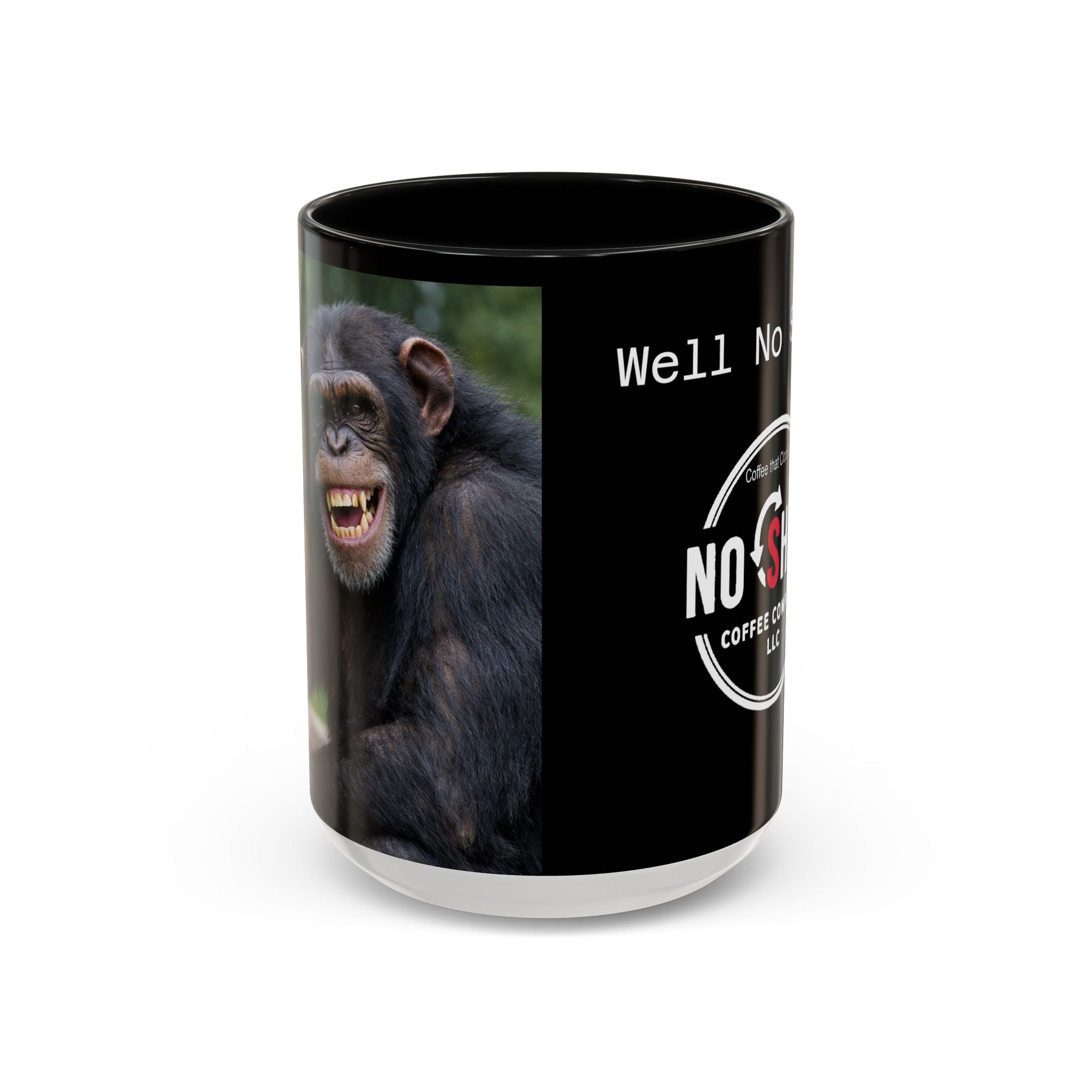 No Shift Chimp Coffee Mug | Accent Ceramic 11oz & 15oz | No Shift