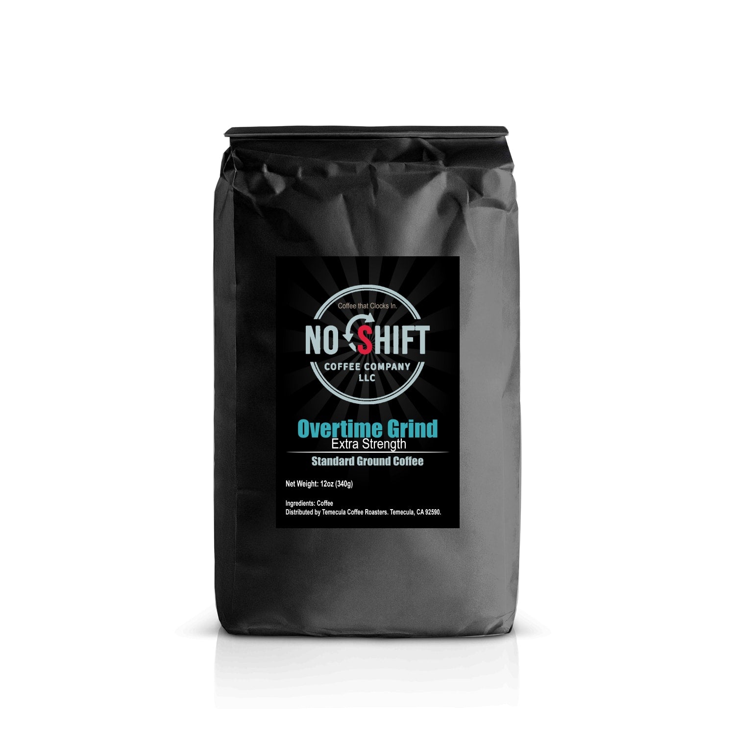 Overtime Grind — Max Caf High Caffeine Blend | Ground | 12oz